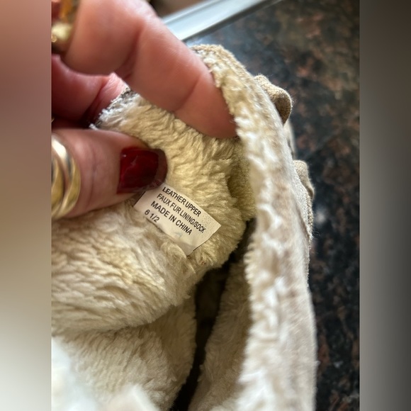 J/SLIDES NYC J Slides leather Faux Fur Lined Bolt Boots 6.5 - Picture 8 of 11